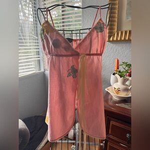 2G peach babydoll / top